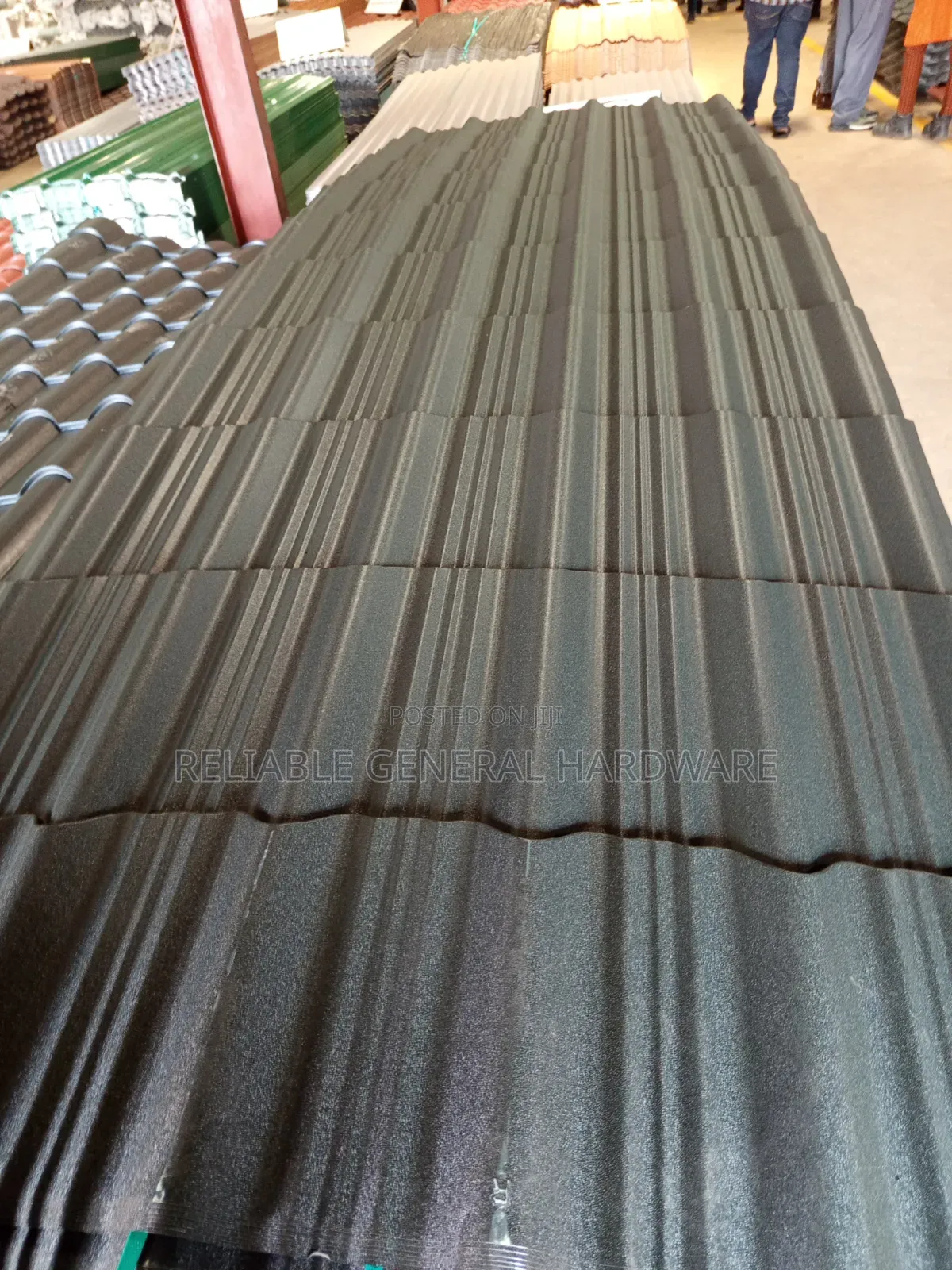 Iron Sheets G.28 Mat Roofings Supertile Black