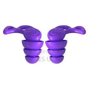 1Pair Reusable Ear Plugs for Noise Cancellation - Purple