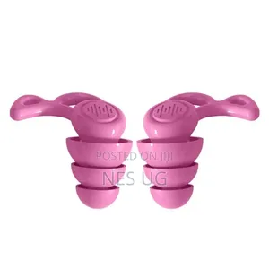 1Pair Reusable Ear Plugs for Noise Cancellation - Pink