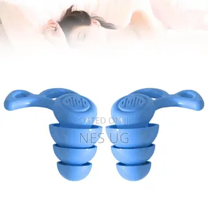 1Pair Reusable Ear Plugs for Noise Cancellation - Blue