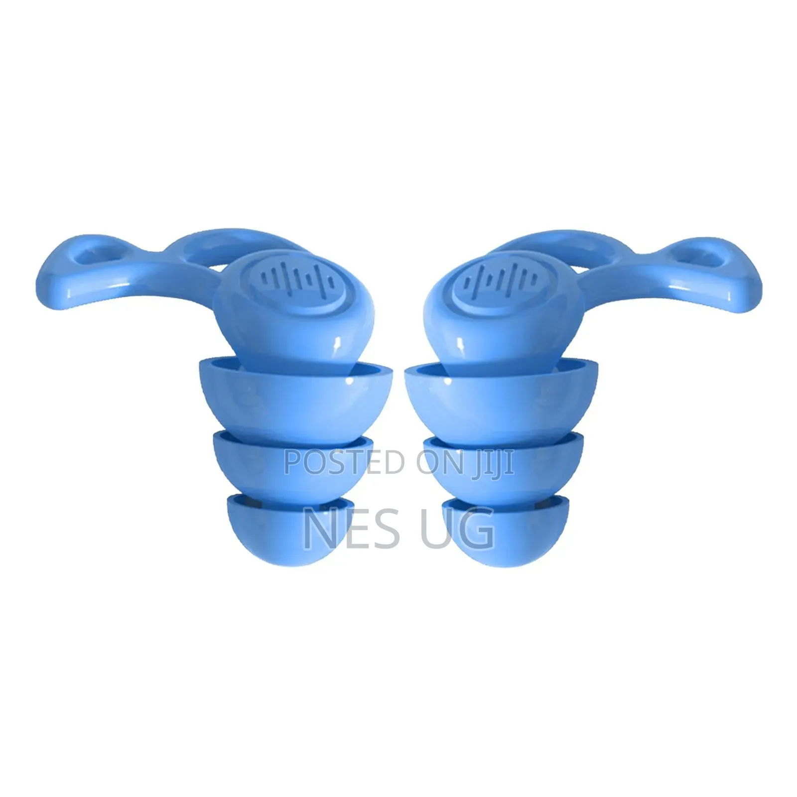 1Pair Reusable Ear Plugs for Noise Cancellation - Blue