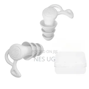 1Pair Reusable Ear Plugs for Noise Cancellation - White