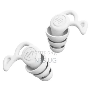 1Pair Reusable Ear Plugs for Noise Cancellation - White