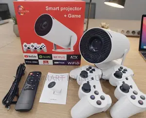 Smart Projector With Game Controllers – Ultra HD Portable Projector