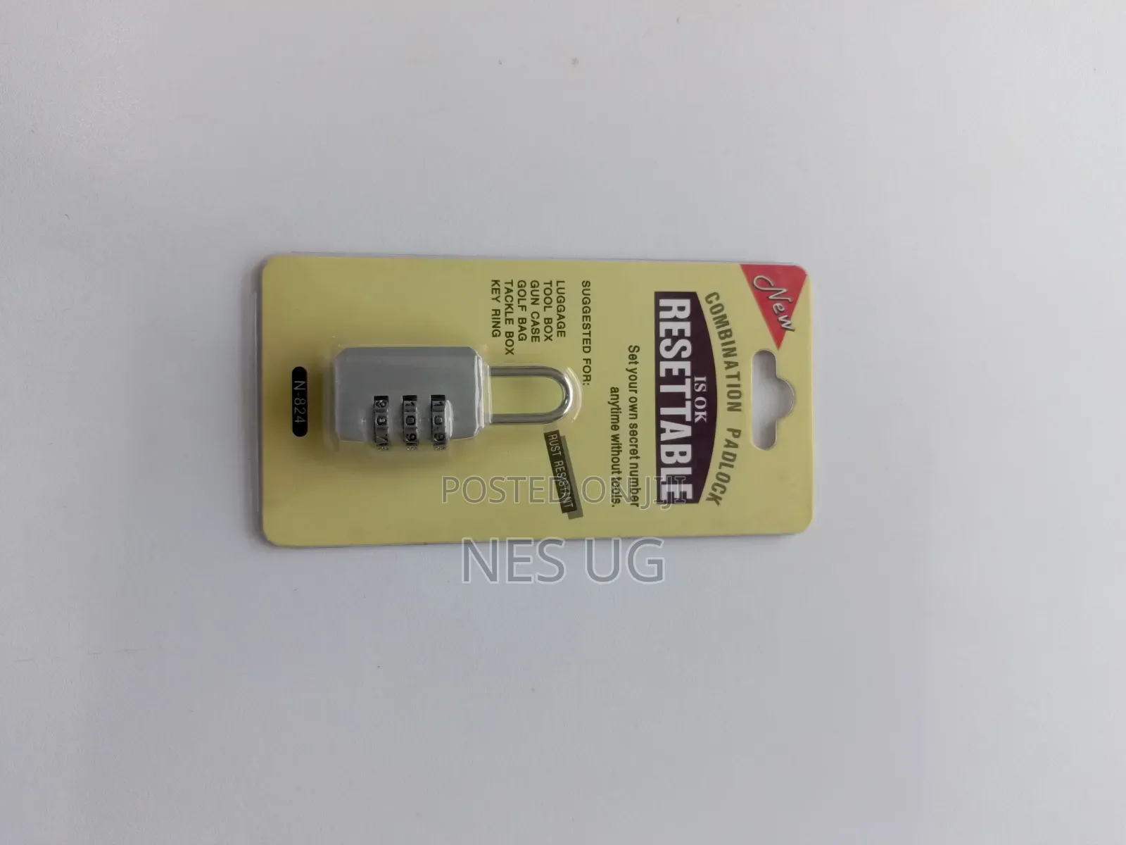 Top Security Combination Padlock - Silver