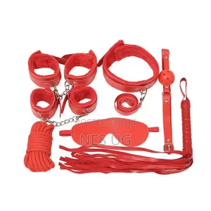 7Pcs Set BDSM Bondage Set for Couples - Red
