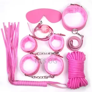 7Pcs Set BDSM Bondage Kit for Couples - Pink