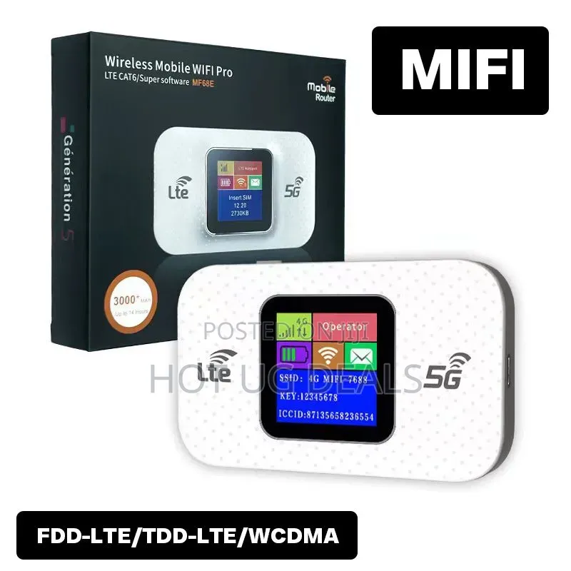 5G WiFi Portable Mifi Router Open to All Simcards Serves Upto 10 Users