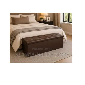 110 X 38 X 38cm Leather Ottoman