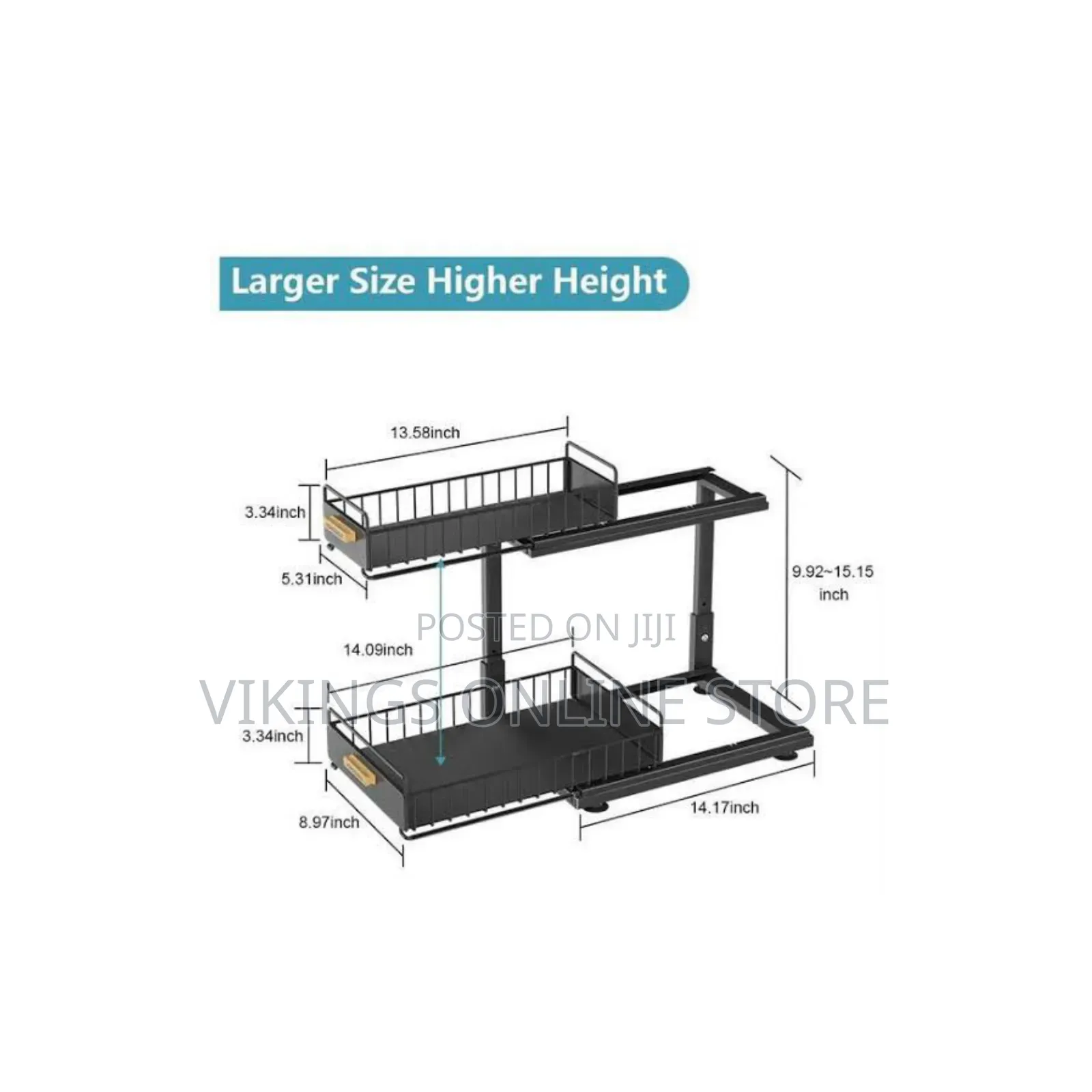 Under Sink Organizer - At PC
Available in White and Black