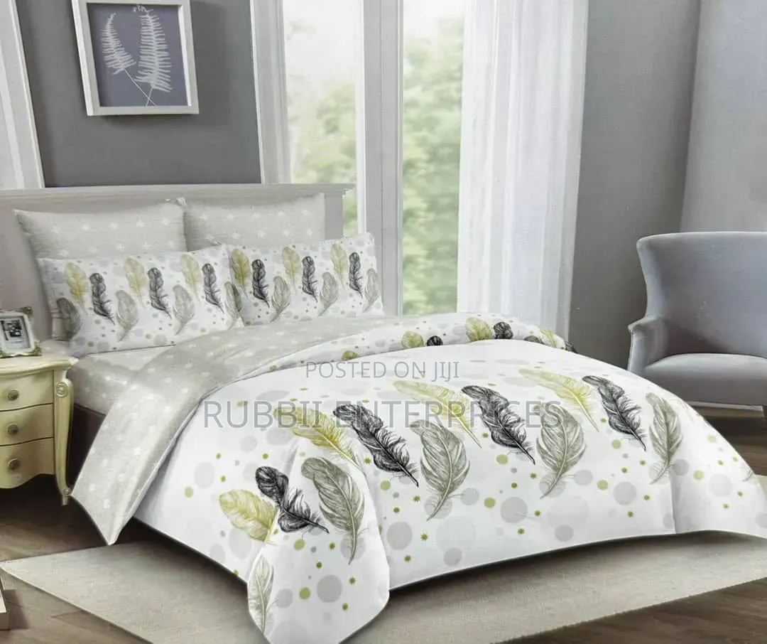 Bedcover 5×6 (Elegant Feather Print)