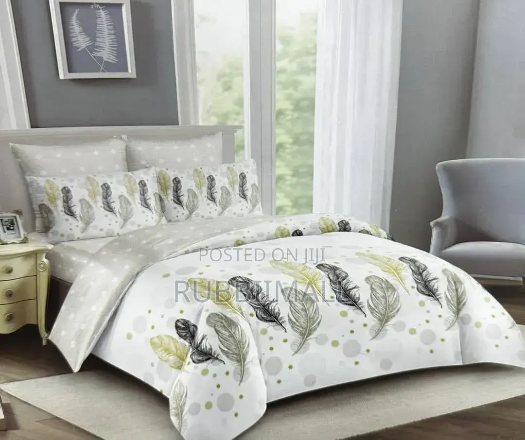 Bedcover 5×6 (Elegant Feather Print)