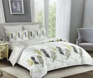 Bedcover 5×6 (Elegant Feather Print)
