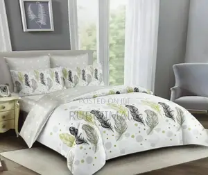 Bedcover 5×6 (Elegant Feather Print)
