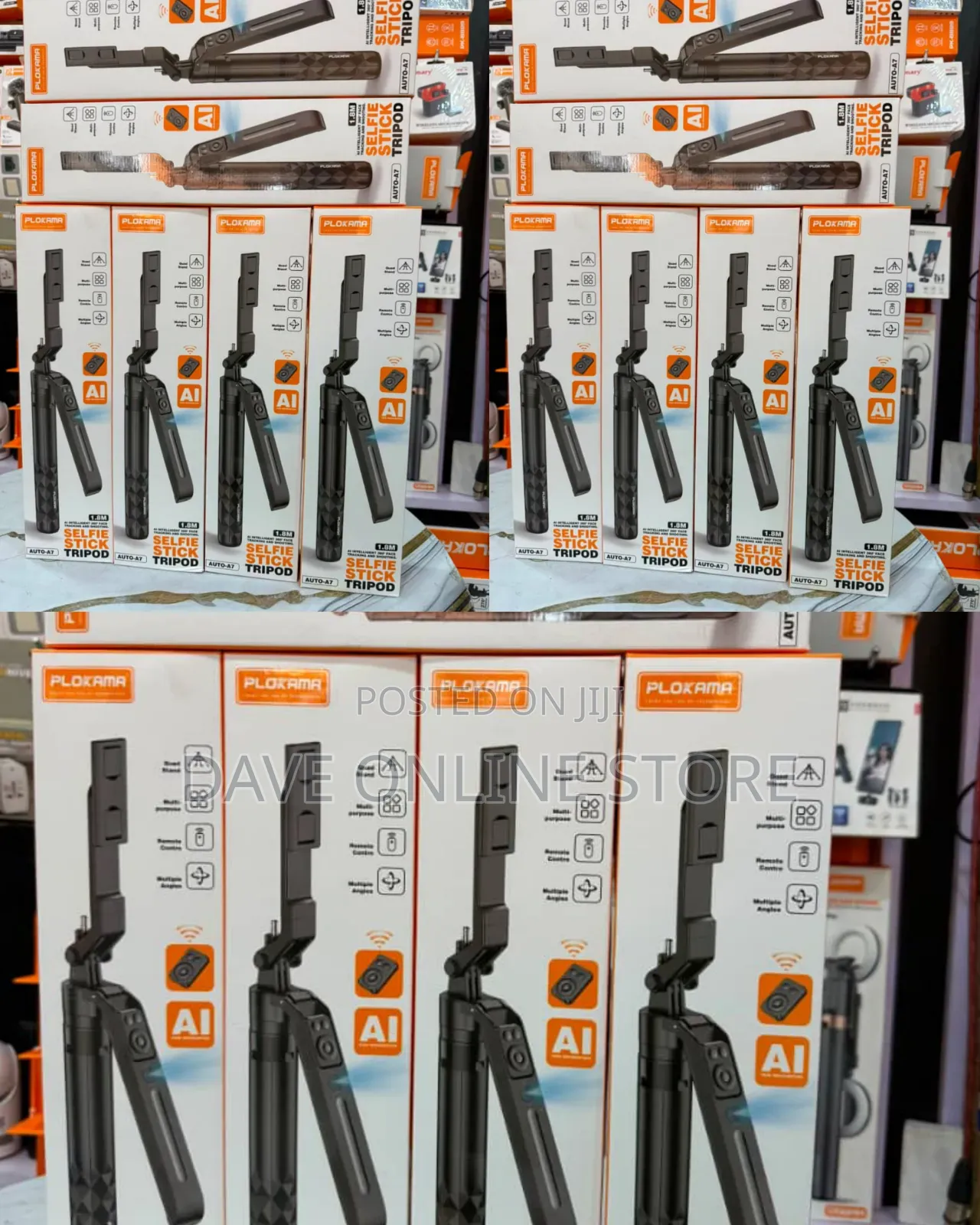 Plokama Auto-A7 AI Intelligent 360° Face Tracking Selfie Stick Tripod