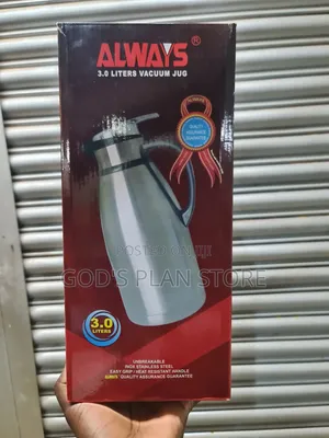 Always Stainless/Silver 3litres Vaccum Flasks
