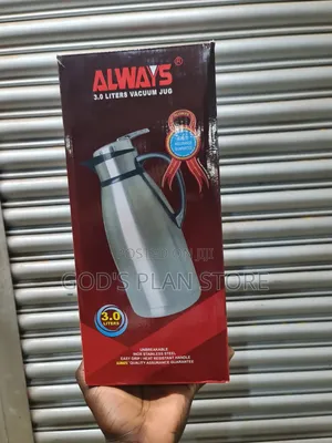 Always Stainless/Silver 3litres Vaccum Flasks