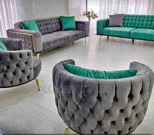 High End Buttoned Sofa