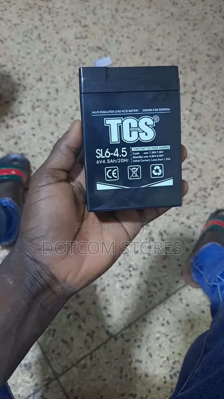 TCS 6v 4.5ah Sealed Lead-Acid Battery