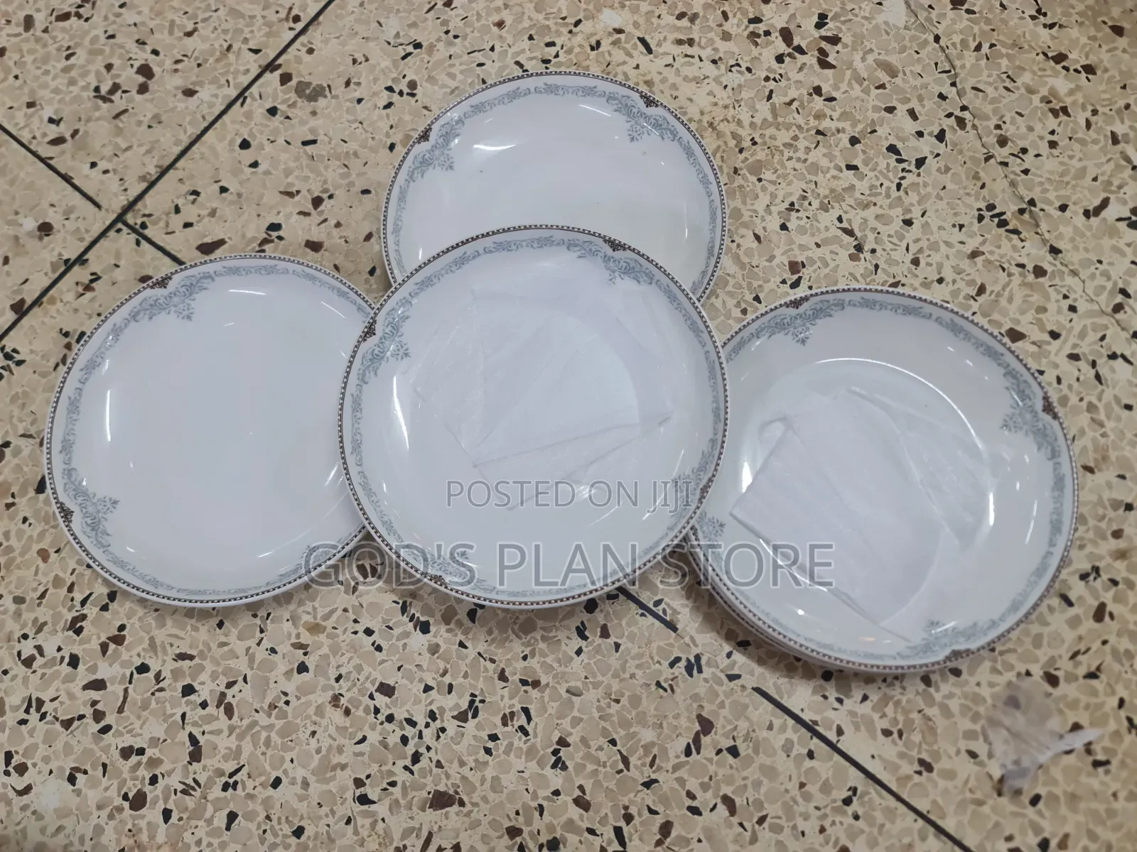 Elegant 24pcs Ceramic Plates Ceramic Dinner Plates
