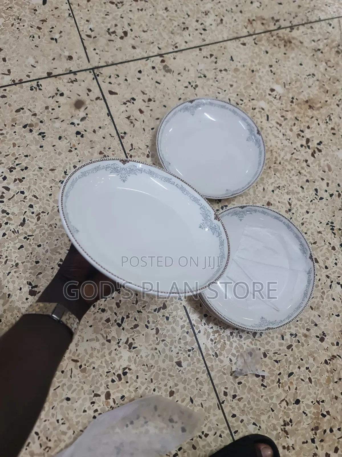 Elegant 24pcs Ceramic Plates Ceramic Dinner Plates