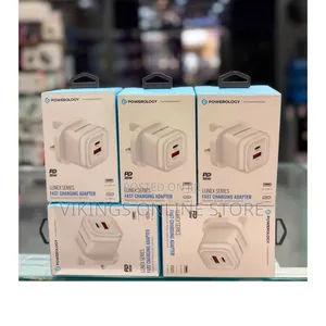 Powerology Lunex Series Fast Charging Adapter With 35W Power Delivery