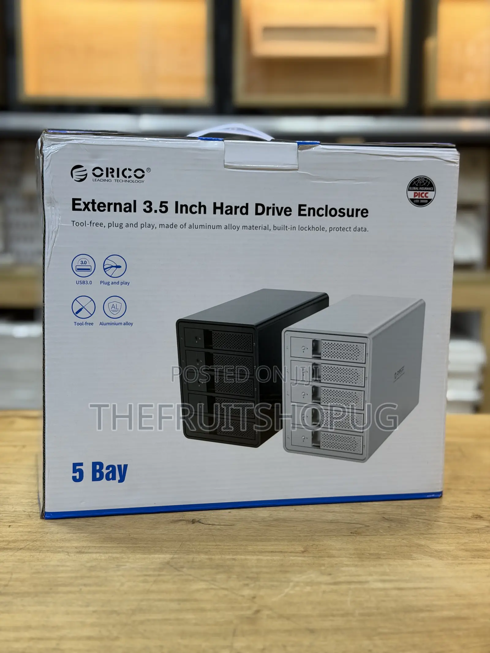 ORICO 3.5-Inch External Hard Drive Enclosure – USB External HDD Case