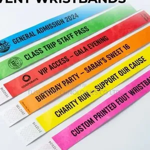Events Concert Wristbands, Branded Show Armbands, Customized Armbands