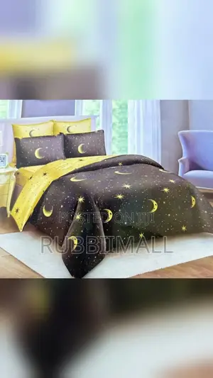 Duvet 5×6 (Vibrant Celestial Night Sky Print)