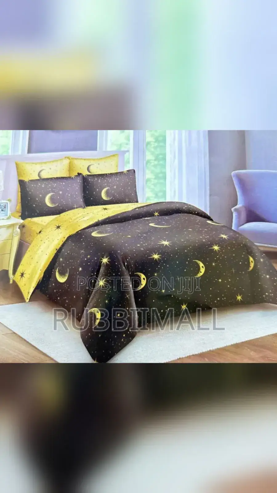 Duvet 5×6 (Vibrant Celestial Night Sky Print)