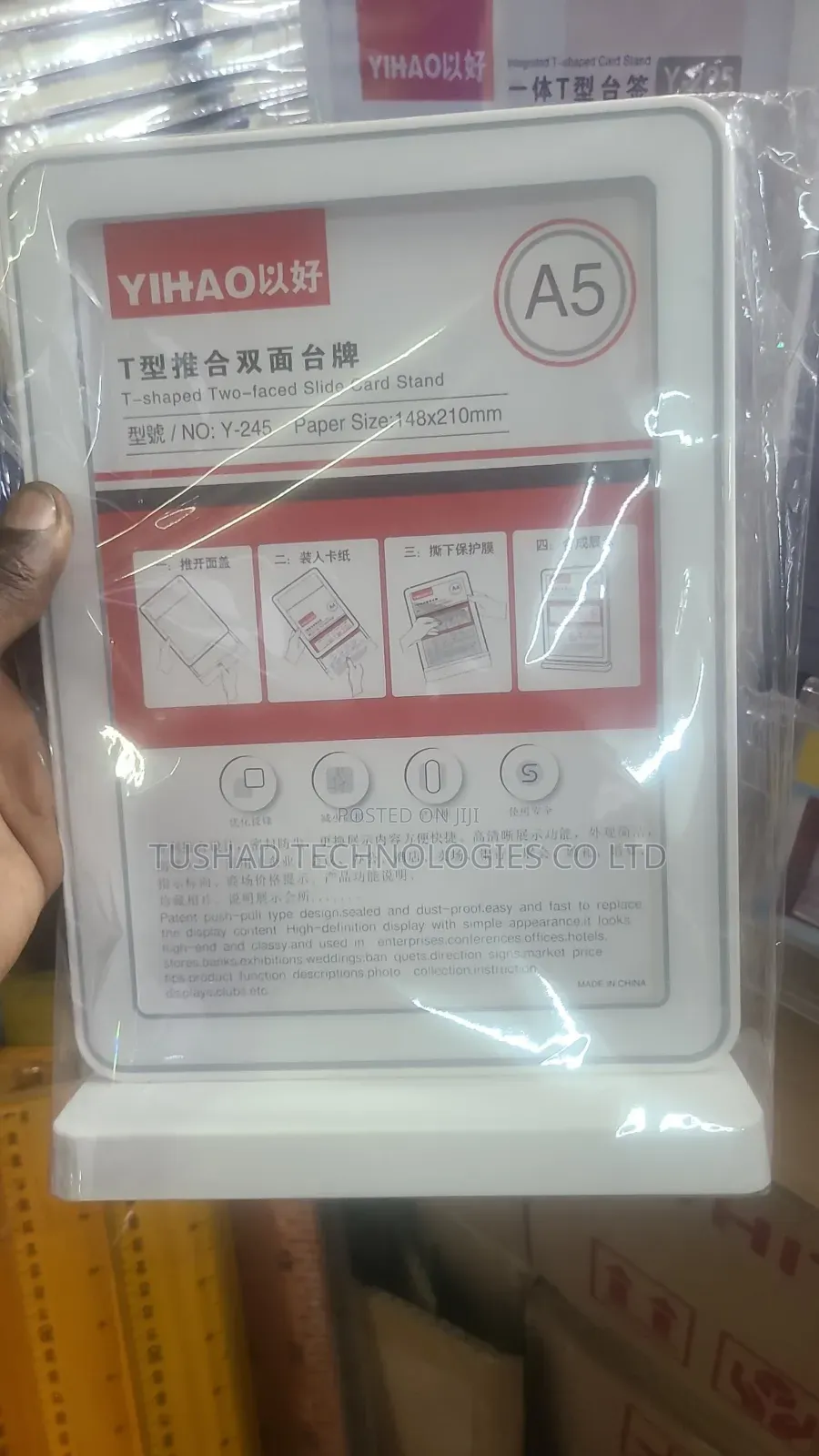 Table Sign Holder, Acrylic Table Display Menu, Flyer, Poster Holder