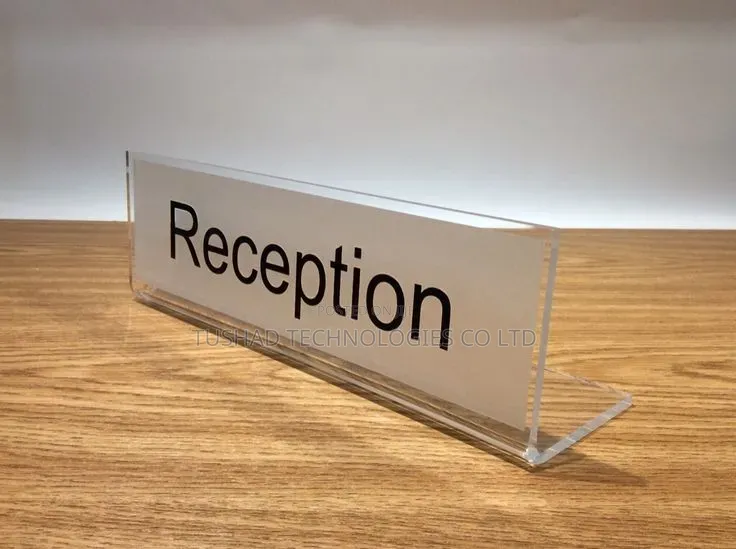 Table Sign Holder, Acrylic Table Display Menu, Flyer, Poster Holder