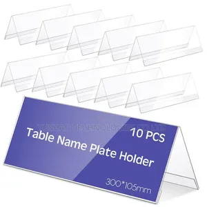 Table Sign Holder, Acrylic Table Display Menu, Flyer, Poster Holder