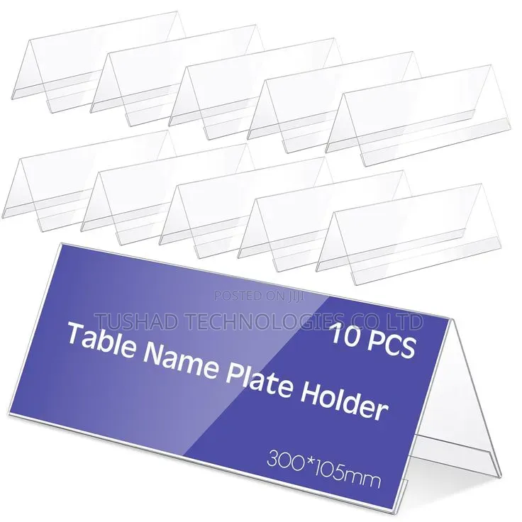 Table Sign Holder, Acrylic Table Display Menu, Flyer, Poster Holder