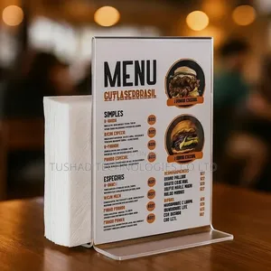 Table Sign Holder, Acrylic Table Display Menu, Flyer, Poster Holder