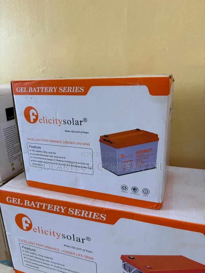 Felicity 100Ah 12V Deep Cycle Gel Battery – 3 Years Warranty