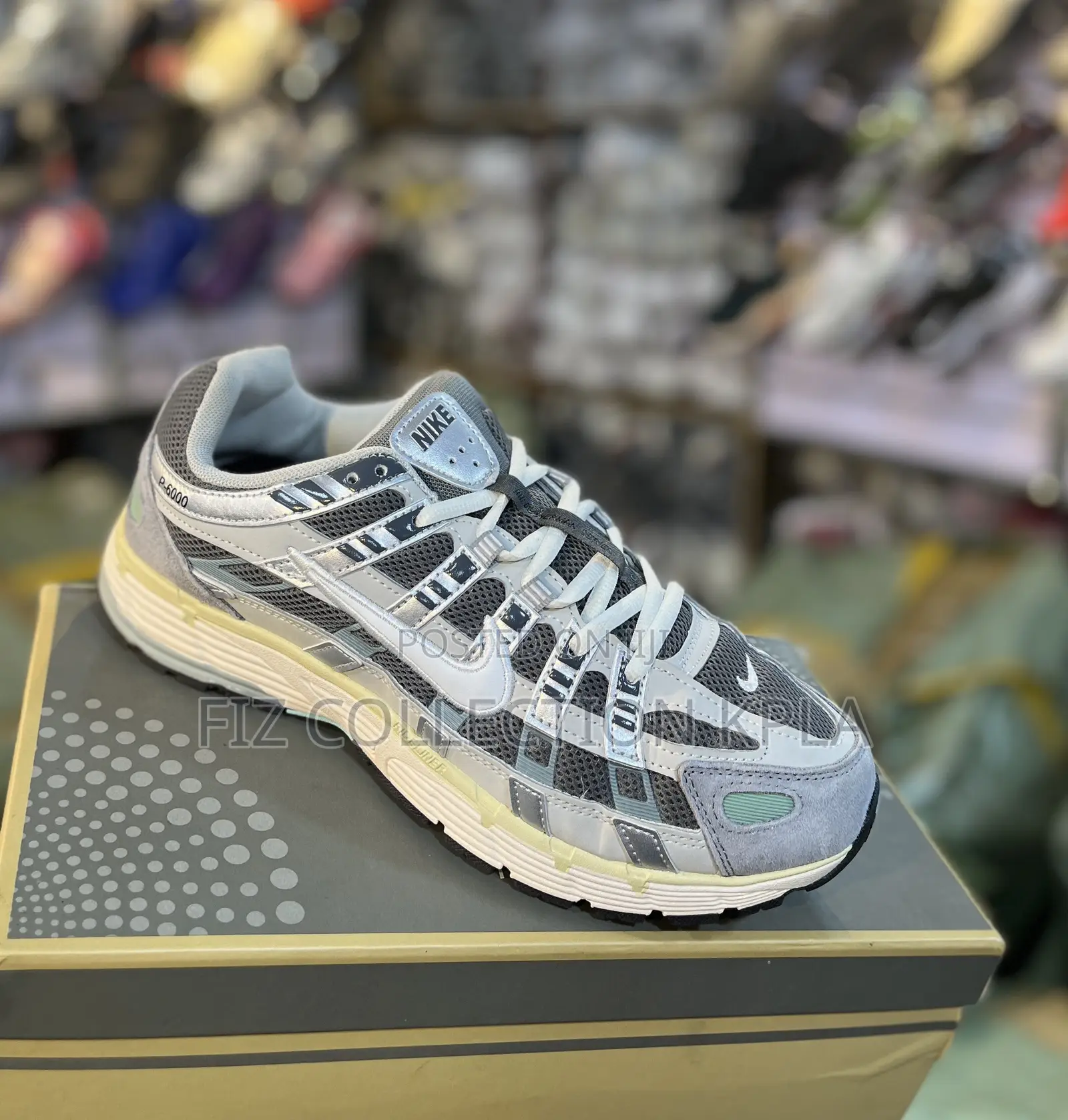 Original Nike P-6000 Flat Pewter Silver Sneakers