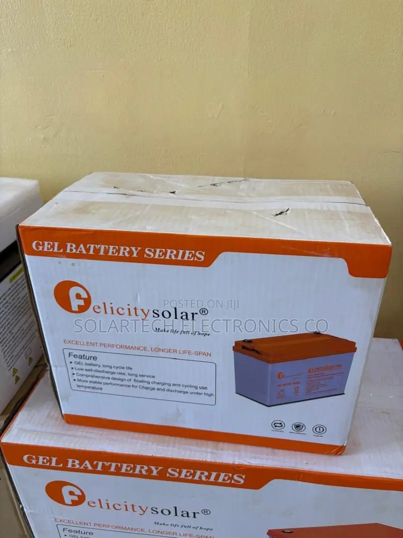Felicity 12V 100Ah Gel Battery for Solar Inverter Systems