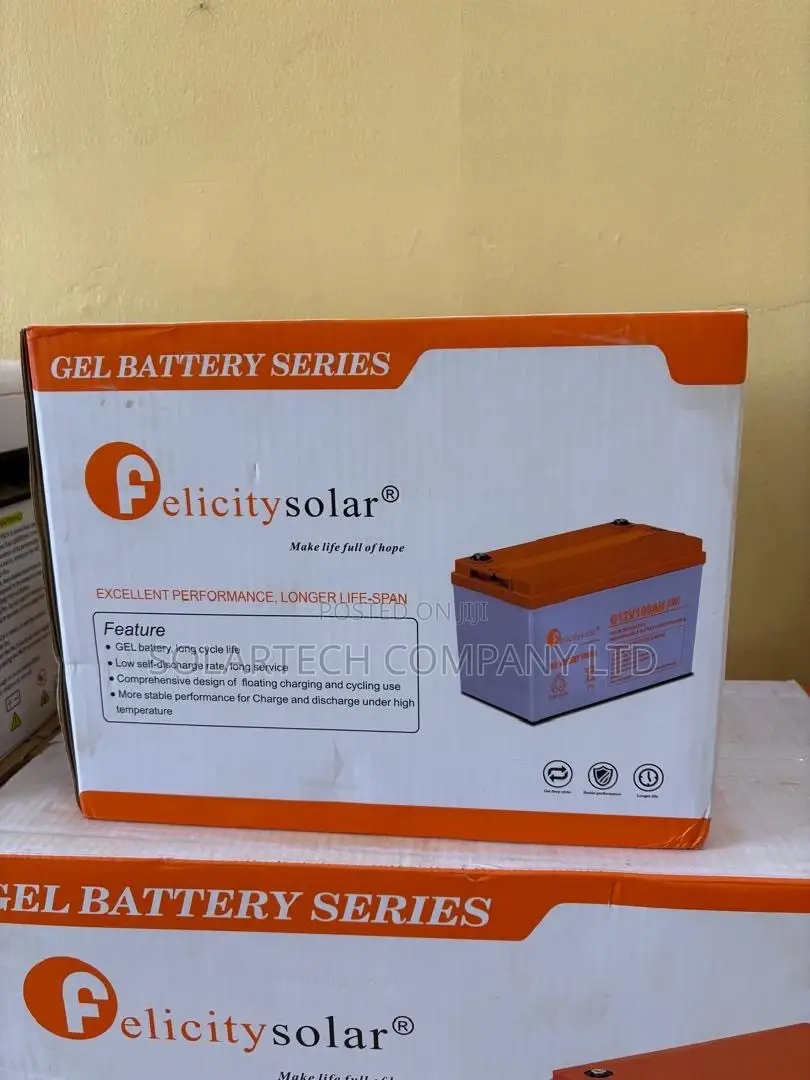 Felicity 12V 100Ah Gel Battery for Solar Inverter Systems