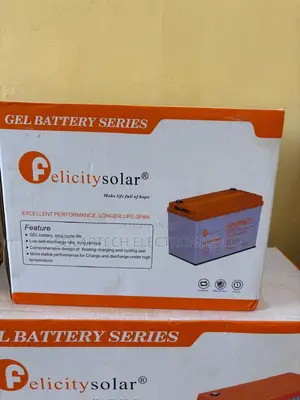 12V 100Ah Felicity Deep Cycle Gel Battery for Backup Power 1.2kwh