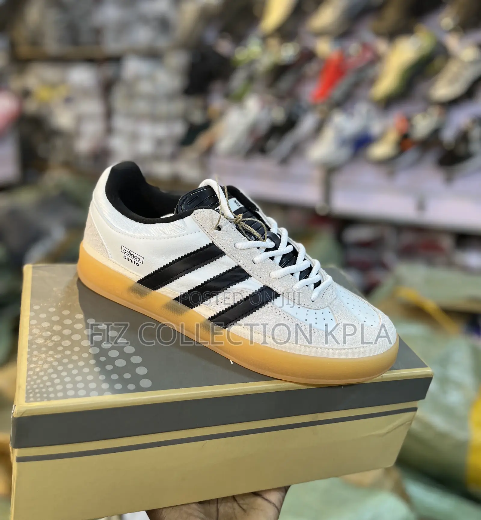 Original Bad Bunny X Adidas Gazelle Indoor White Sneakers