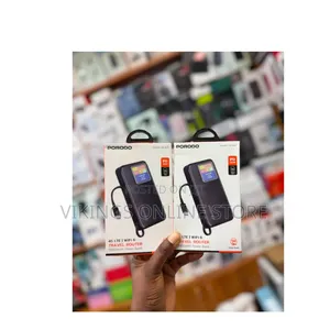 Porodo 4G LTE WiFi 6 Travel Router With a 10000mAh Power Bank
