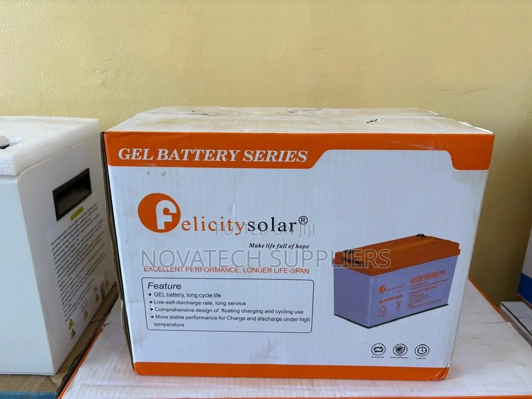 Felicity 100Ah 12V Deep Cycle Gel Battery – 3 Years Warranty