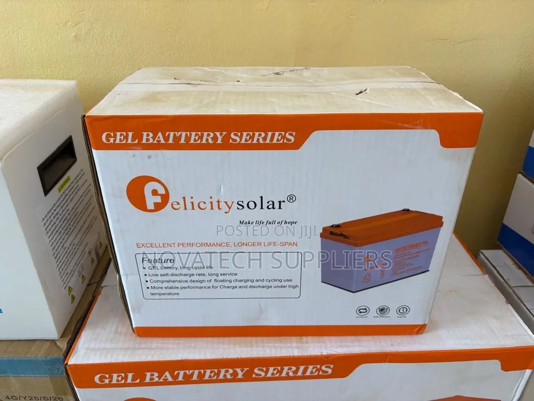Felicity 12V 100Ah Gel Battery for Solar Inverter Systems
