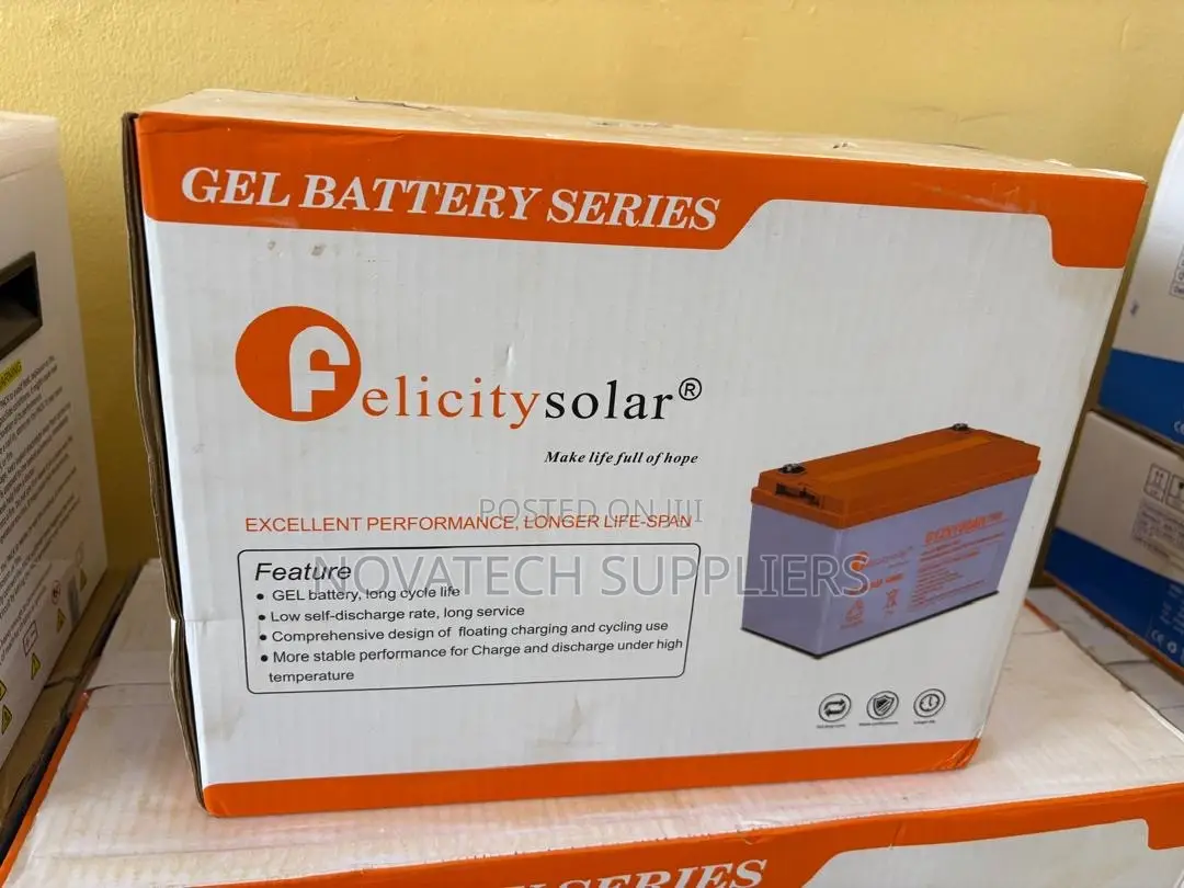 Felicity 12V 100Ah Gel Battery for Solar Inverter Systems