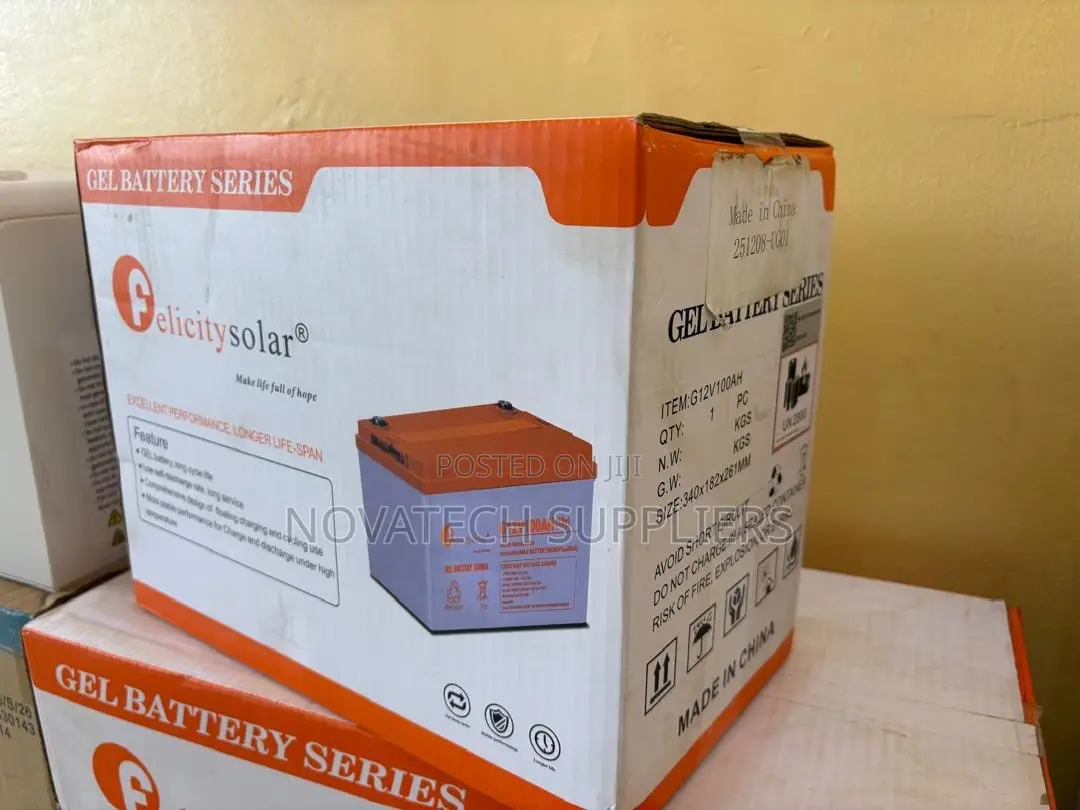 100Ah 12V Felicity Deep Cycle VRLA Gel Battery