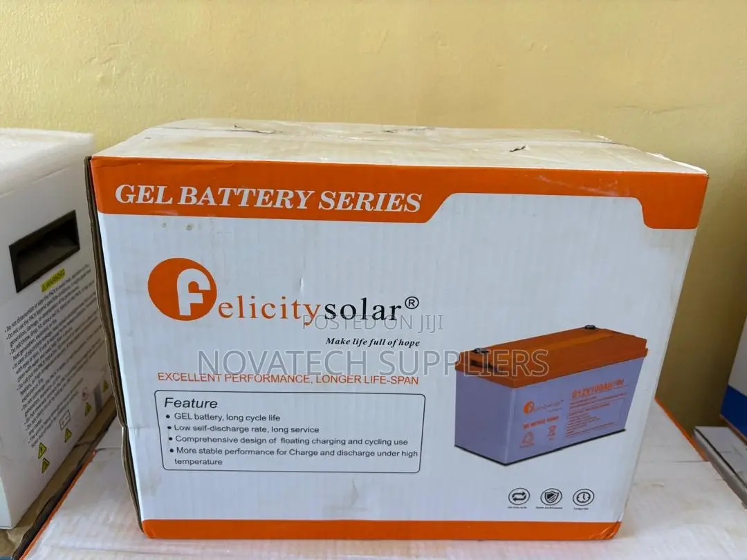 1.2kwh 12V 100Ah Felicity Deep Cycle Gel Battery for Backup Power