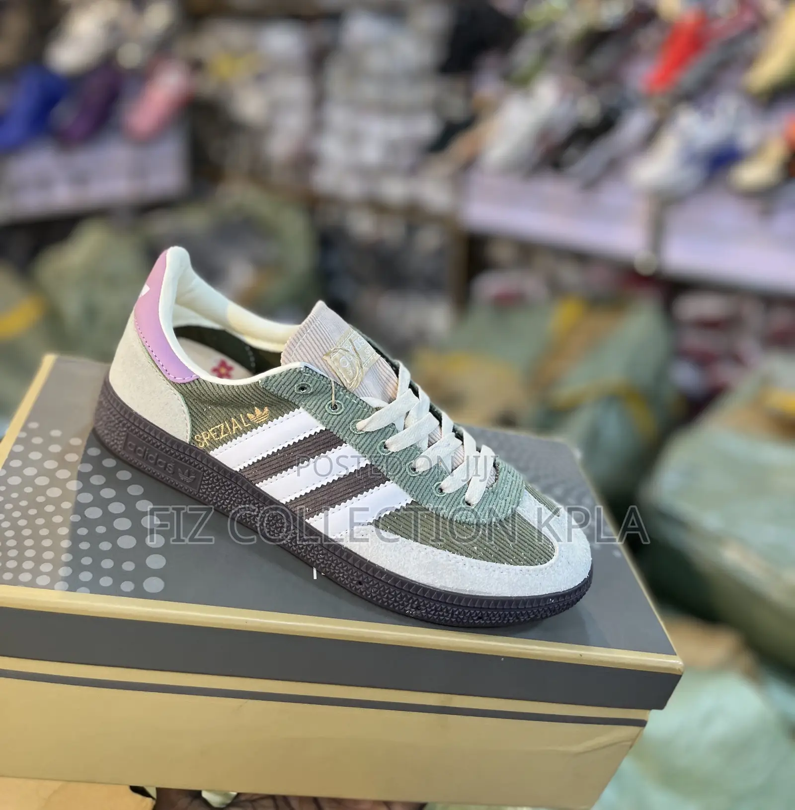 Original Adidas Handball Spezial Green Pink Sneakers