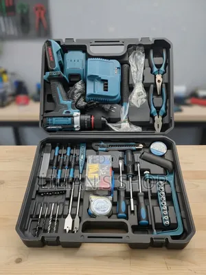 Cordless Power Drill and Household Hardware Tool Kit