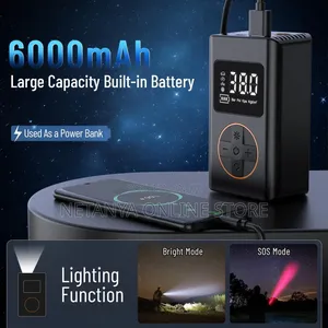 Multifunctional 3 in 1 Portable Car Air Pump and Phone Power Bank